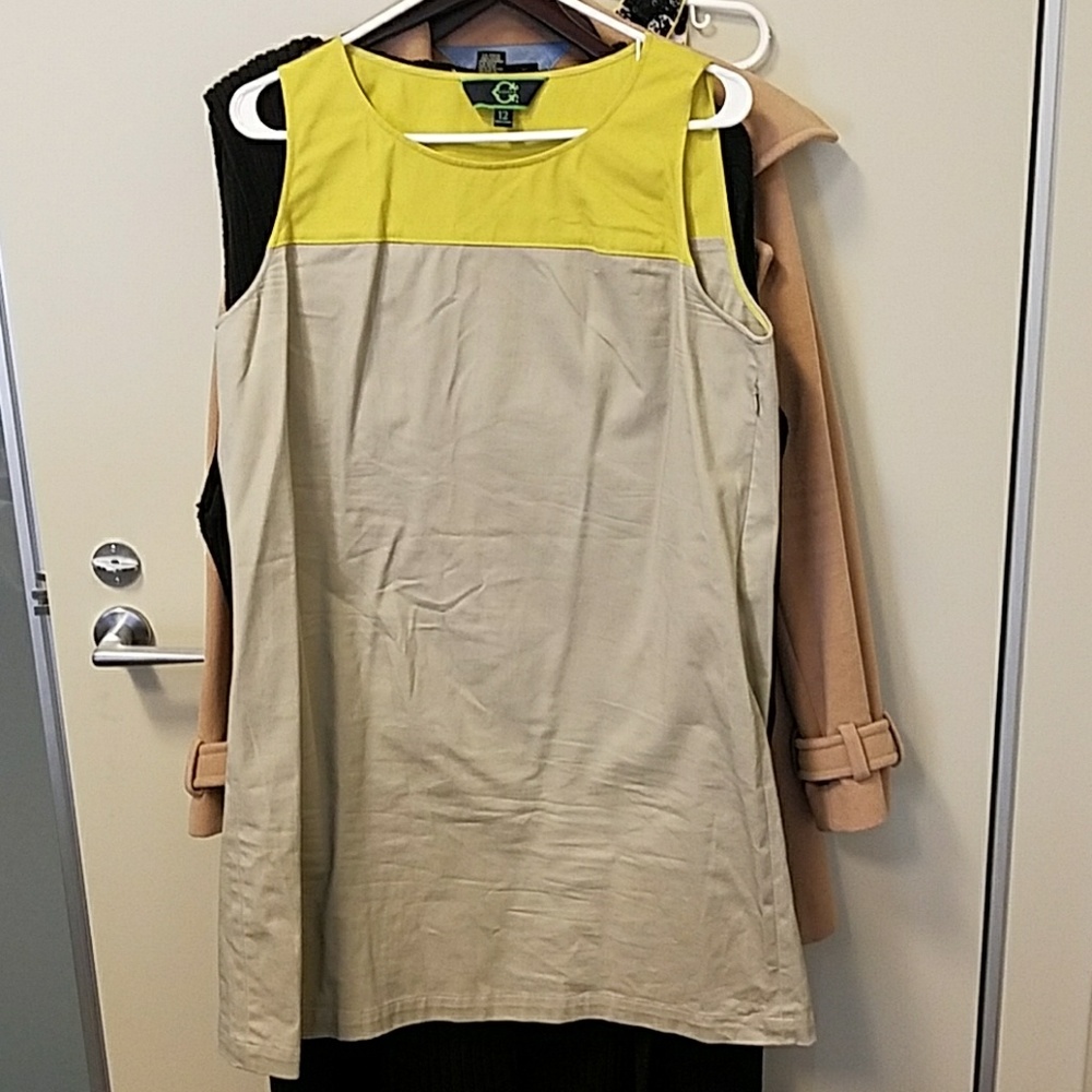 C WONDER colorblock shift dress